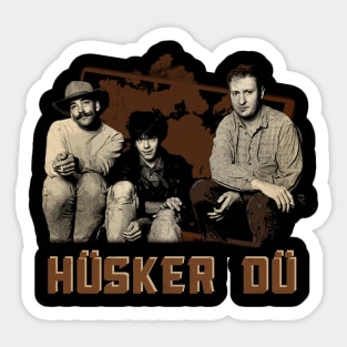 Hüsker Dü Anarchy And Anthems In Technicolor Sticker